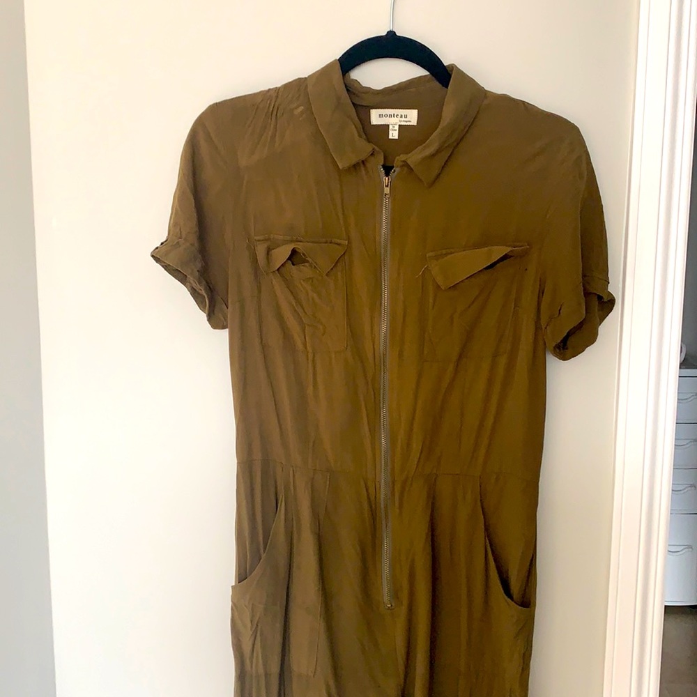 Army green jumpsuit